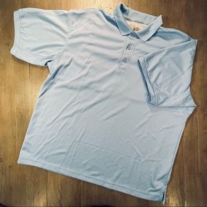 Columbia PFG Vented Fishing Polo Shirt XL Baby Blue